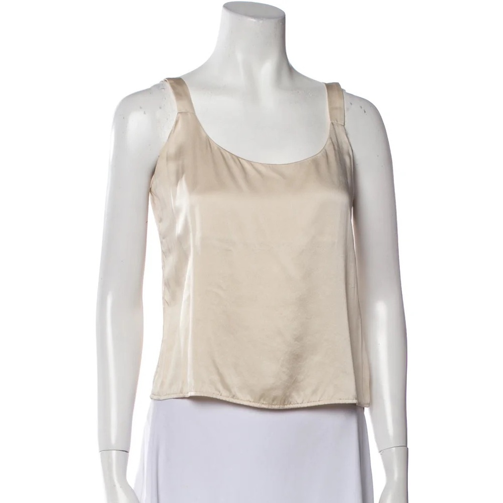 Reformation silk scoop neck cami